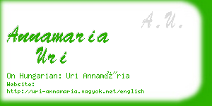 annamaria uri business card